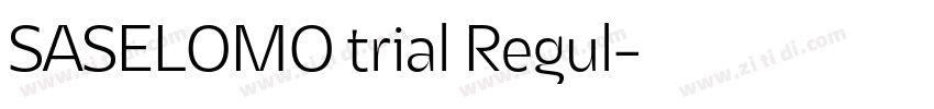 SASELOMO trial Regul字体转换